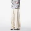 Pantalones Casuales de Terciopelo Ártico Ultragruesos para Hombres y Mujeres, Marca de Tendencia de Invierno Pantalones de Algodón Gruesos Calientes Forrados de Polar, Pantalones Rectos Versátiles de Estilo Perezoso