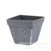 Vasos Quadrados de Plástico Personalizados para Plantio e Cultivo de Flores, Vasos de Pedra Falsa com Controle de Raízes para Suculentas, Vasos à Base de Terra para Plantas Verdes