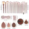 Set de 40 Piezas de Herramientas de Belleza Esponja de Maquillaje Esfera Limpiadora Facial Pinceles de Maquillaje Xiyin Te Suministro Exclusivo Transfronterizo