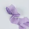 Cinta de Encaje Plegada de 4 cm, Cinta para Decoración de Regalos y Pasteles con Volantes, Cinta de Colores, Cinta de Satén, Lazo para Caja de Empaque de Ramo de Flores