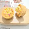 Brinquedo de Comida Realista 3D Moldura para Pão com Cobertura Acessórios de Resina Cola de Creme Acessórios de Cabelo DIY Enfeites Decoração de Pingente de Sacola Surpresa