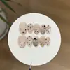 Taoshili [Gatito Suave y Lindo] Energético y adorable, con delicado brillo, patrones de estrellas y lunares, arte de uñas hecho a mano estilo francés