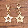 Accesorios de joyería de aleación multicolor y multiestilo, dijes colgantes de esmalte dorado KC, colgantes de flor, corazón, pentagrama y chile