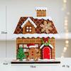Novo produto transfronteiriço Decorações de Natal Biscoitos de gengibre de feltro criativos Decorações de mesa para casa de Natal
