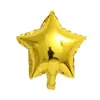 Balões de folha de alumínio de 5 polegadas em formato de estrela de cinco pontas e coração, decorações infláveis de aniversário em formato de estrela e coração, arranjo para cena de cerimônia e sala de aula