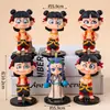 Figurinhas de Decoração de Bolo da Celebridade da Internet Nezha e Ao Bing, o Terceiro Príncipe Demônio, Fitas Misturadas para Suspender o Céu, Inserções de Decoração para Assar Aniversário Infantil