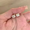 Estilo Ins Japonés y Coreano Dulce Dibujo Animado Gato Kt Anillo con Zirconia Pendientes para Mujer Súper Hada Fresco Moda Versátil Accesorios de Joyería