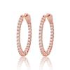 Jinmao Jewelry Juego de Pendientes Redondos para Mujer con Circonita Chapados en Oro Real Venta Directa de Fábrica Brillantes