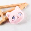 Broche de Pelúcia Gato de Olhos Azuis Desenho Animado Corrente Pendurável Boneca Fofa Acessórios de Boneca Pingente de Bolsa Acessórios de Joia Acessórios