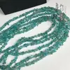 Atacado Pedras Naturais Apatita Azul Cascalho Produtos Semi-Acabados Pulseira DIY Corrente de Clavícula Contas Soltas de Apatita Acessórios Contas Espaçadoras