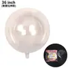 Balões Flutuantes de Hélio 18 polegadas 20 polegadas Balões Redondos Transparentes Ondulados Adereços de Decoração da Moda para Barracas de Feira Noturna de Verão Balões Bolha