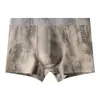 Ropa interior de algodón estampada nueva Huajielong para hombre, bóxers para hombre, transpirables, shorts modernos, una pieza envío directo