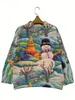Sudadera de imitación a suéter, no tejida, de cuello redondo y manga larga, Serie Navideña Transfronteriza Europea y Americana, Talla Europea, Sudadera Casual y Cómoda