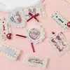 Tela de Malla de Encaje Nueva con Bordes Bordados, Accesorios DIY de Corazón con Perlas, Parches Bordados de Adornos para Ropa, Zapatos y Calcetines