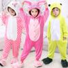 Pijama Infantil de Dinossauro Outono e Inverno Flanela Animal Cartoon Menino Menina Bebê Manga Longa Coral Roupa de Casa