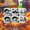 Pacote divertido de emojis de dados para festas de bebida, suprimentos de entretenimento para festas com dados e taças de vinho, pacote criativo e personalizado de emojis de dados