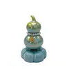 Puesto callejero muy vendido juguete de calabaza de cerámica electrochapada giratorio adorno giratorio fuente de mercado nocturno precio especial liquidación colores mezclados en stock