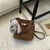 Bolso de Moda de Comercio Exterior para Mujer 2026 Nuevo de Moda Otoño e Invierno Casual Versátil Bolso Cubo Bolso Cruzado para el Viaje Diario