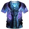 Transfronterizo AliExpress Amazon ebaywish Tendencia de Moda Chico Duro Personalizada Camiseta de Manga Corta 3D para Hombre