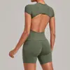 Atacado transfronteiriço de roupas de yoga, colado sem costas, plissado invisível, modelador, conjunto para Pilates e fitness para mulheres, peça única, dropshipping