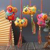 Bolsitas Artesanales de los Doce Animales del Zodíaco Disponibles para el Festival del Bote del Dragón, Colgantes Portátiles para Coche con Borla de Estilo Antiguo, Regalos al por Mayor para Regalar
