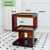 Mesa Auxiliar de Sofá de Acrílico, Mesa de Esquina Creativa, Mesa de Centro para Sala de Estar, Estante de Almacenamiento, Estante de Almacenamiento Simple para Dormitorio, Mesita de Noche
