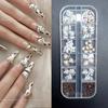 12 Leopard Kt Nail Art Jóias Novo Bonito Desenho Animado Gato Arco Amor Usar Broca de Unha Net Explosões