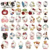 Venta Caliente Transfronteriza Dibujos Animados Sanrio Gato Kt Esmalte Aleación Colgante Joyería Collar Accesorio Componentes para Joyería DIY