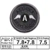 Parche de Tela Bordado Blanco y Negro Borde Rojo Impreso Velcro Criaturas Animales Insignia Cuadrada Parche Táctico Velcro