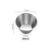 Copo para Molho de Aço Inoxidável 304 Cabe Tampa de Silicone de 6cm Prato para Molho Doméstico Copo para Batata Prato para Molho 70ml Copo para Molho