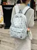Mochila Escolar INS Japonesa Fofa de Bolinhas para Meninas, Estilo Academia, Mochila Simples e Versátil, Alta Aparência, Mochila Casual para Viagem