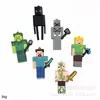 Llavero Colgante de Goma Suave 3D de Minecraft Dibujo Animado Creativo Colgante para Llave de Coche de Minecraft Adorno Figura