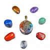 Suministro Directo Transfronterizo de Caja de Conjunto Combinado de Collar de Resina con Piedra Pulida de Cristal de 115-20 mm, Fuente Mayorista de Piedra Bruta de Cristal Natural