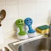 Atacado do Fabricante Escova de Limpeza para Pia de Cozinha com Rosto Sorridente, Escova para Lavar Panelas, Escova Desengordurante para Fogão, Escova Desengordurante de Cozinha