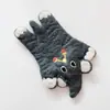 Exportado para o Japão Coaster de Lã Feltro de Animal Fofo Formato de Desenho Animado Ornamento de Mesa Jogo Americano Base Isolante Presente de Natal