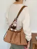 Bolso Peludo de Gamuza Vintage Relajado para Mujer 2026 Nuevo Casual Gran Capacidad para Viaje Diario Bolso de Hombro Único Mochila