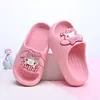 Pantuflas para Niñas Antideslizantes Suela Suave Eva Hogar Interior Baño Merleti Dibujo Animado Niña Chanclas de una Tira Padre-Hijo