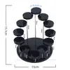 Soporte de Joyería Transparente Acrílico Mini Soporte de Exhibición Multicapa para Anillo Pendientes Reloj Figura Puesto de Joyería