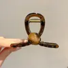 Pinza para el pelo grande y moderna para mujer, elegante y sofisticada, pinza para el pelo exquisita, pinza de tiburón simple para primavera-verano