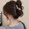 Pinza para el Cabello Redonda Elegante y Grácil Estilo Coreano para Mujer, Nuevo Modelo 2026, Sensación de Alta Gama, Pasador para Recogido en la Parte Posterior de la Cabeza, Accesorio para el Cabello Pinza de Tiburón