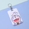 Juego de tarjetas de comida de Doraemon, lindo cordón para estudiantes del campus, certificado de trabajo, insignia de guardia de entrada, juego de tarjetas de autobús
