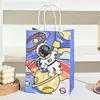 Bolsa de Presente de Astronauta Desenho Animado Bolsa de Presente Transfronteiriça Bolsa de Mão Urso Capivara Bolsa de Embalagem Criativa de Papel Kraft