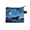 Nuevo Monedero de Gato Van Gogh Mini Bolsa de Almacenamiento Infantil Cartera Pequeña Cuadrada Bolsa Pequeña Linda para Niños