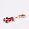 Llavero de Modelo de Coche Mini Europeo y Americano Colgante Pequeño Pequeños Accesorios de Joyería Metal Strass Escarabajo Llavero