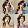 Faixa de Cabelo Trançada Floral Super Fada Retrô para Mulheres, Faixa de Cabelo de Fita All-In-One de Alta Moda, Lenço de Seda, Prendedor de Cabelo, Acessórios de Cabelo, Faixa de Cabelo