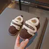 Sapatos de Algodão para Meninas, Sapatos de Veludo Birkenstock para Crianças, Novos Sapatos de Algodão para Meninos Inverno 2025, Sapatos Peludos para Bebê