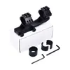 Suporte de braçadeira de tubo conjoined de extensão traseira de 25,4/30 mm braçadeira de mira braçadeira de tubo integrada de extensão traseira liga de alumínio braçadeira de mira