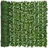 Valla de plástico de simulación de suministro directo transfronterizo, valla de patio, valla de simulación de planta, valla de hojas verdes para jardín al aire libre.