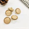 Chanel Botões Metal Point Óleo Chanel Botões Casaco Casaco Suéter Suéter Placket Acessórios Botões