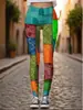 Pantalones de Yoga Estampados de Venta Caliente para Comercio Exterior en Amazon Transfronterizo con Múltiples Estilos a Elegir, Pantalones Deportivos de Cintura Alta Levanta Glúteos al por Mayor